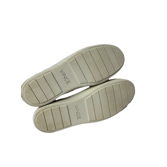 Vince Fletcher Men's 10.5 Suede Slip On Sneakers Perforated Olive Green Luxury - Picture 6 of 8